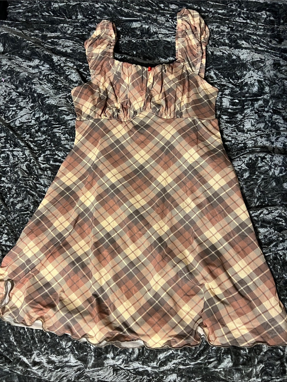 NWT Hot Topic Sweet Society Brown Plaid Dress